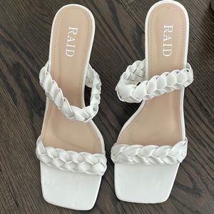 Love raid braided heels